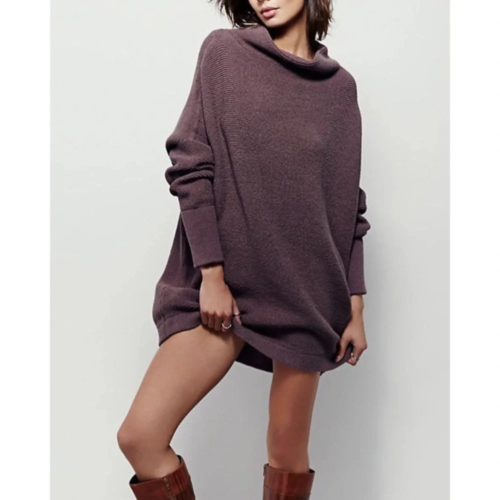 Free People Ottoman Slouchy Tunic Nutmeg M - Picture 14 of 15